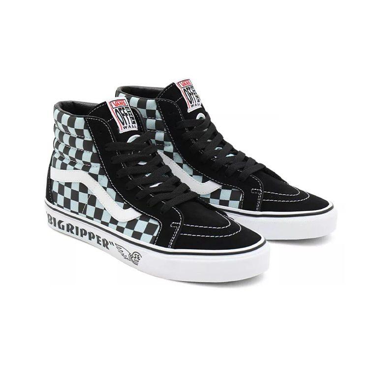 Sk8 Se Bikes x Sk8 Vans-Hi Reissue 'Big Ripper - Черно-белая отражающая клетка' VN0A4BV8A0E