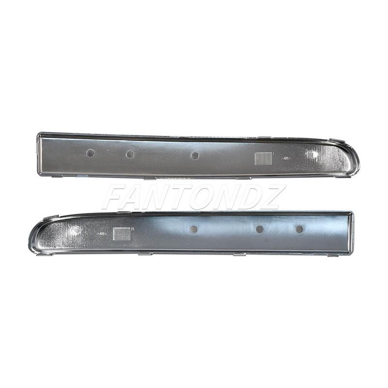 For Fiat 500 2007-2015 Chromium Styling Front Bumper Moulding Lower Chrome Trim Left Right 735455056 735455057