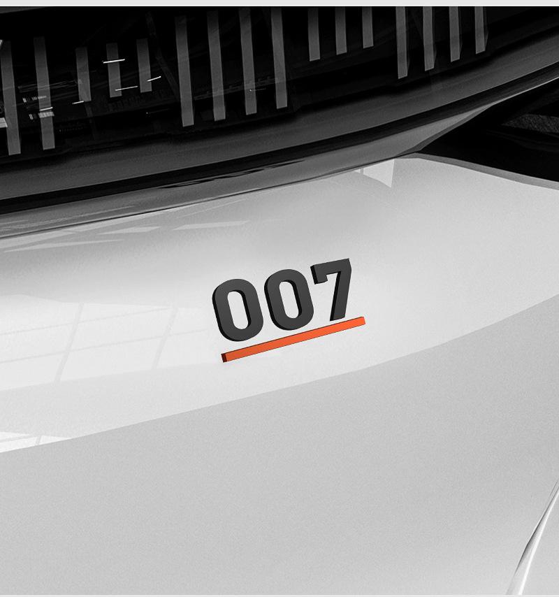 Черный Воин Автомобильная эмблема для моделей Zeekr 007GT/001/7X/009/007