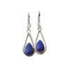 Lapis Lazuli Gemstone Earring, Solid 925 Sterling Silver Earring, Birthstone Earring, Gift For Her, Designer Earring, Handmade Earring