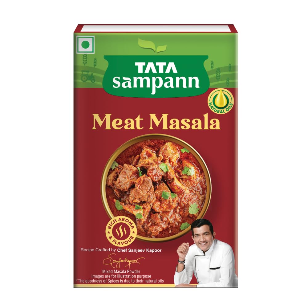 TATA Sampann Порошок Мясо Масала 100г С Советом Шеф-повара Санджива Капура Для Насыщенного Аромата И Ароматного Приготовления
