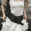 Wind Rivet Retro Belt Vintage Wide Belt Women Wide Waist Seal Outer Cover Spice Girl Wear