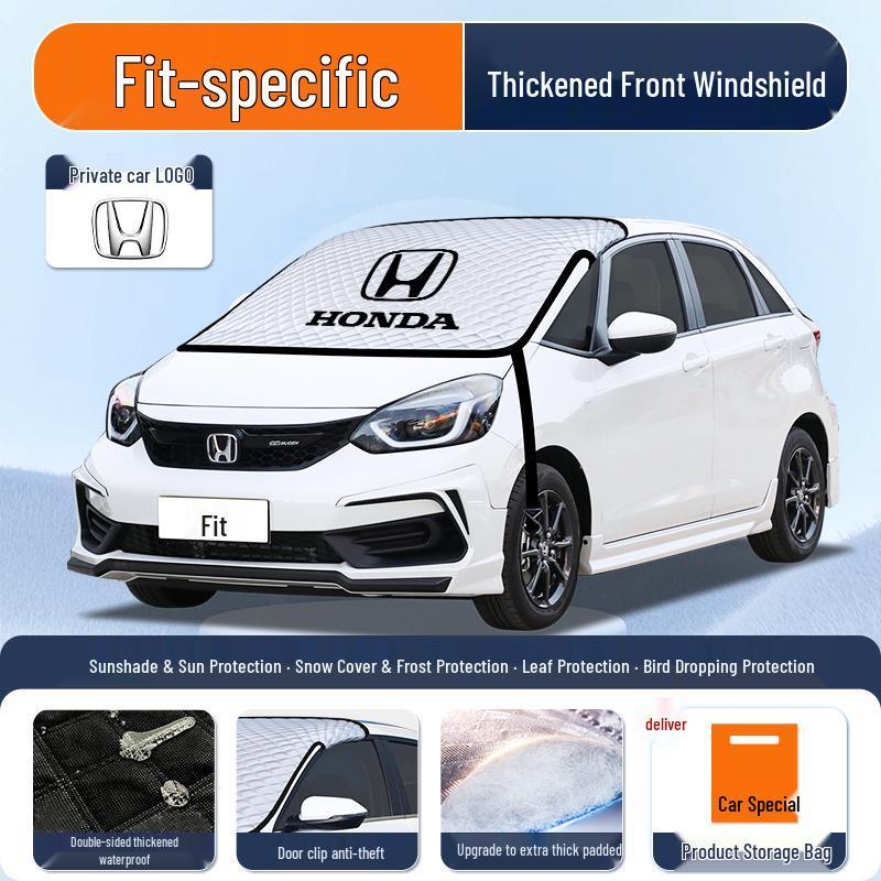 Солнцезащитная шторка для Honda Fit 4-го поколения: Теплоизолирующий козырек, Зонт, Занавеска, Чехол на лобовое стекло.