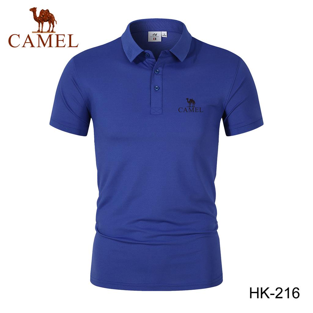 2024 Spring/Summer Men's New Moisture Wicking Quick Drying Solid Color Polo Shirt Embroidered Polo with Polo Collar
