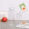 500ml/1000ml Milk Carton Water Bottle Transparent Plastic Portable Clear Box For Juice Tea Milk Bottles Drinking Cup