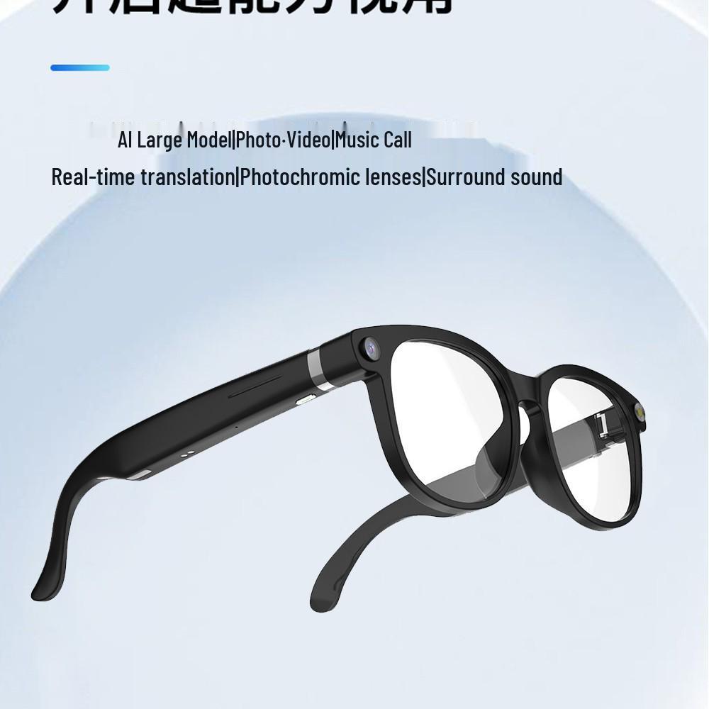 AI Smart Glasses with 800W Camera for Photos, Videos, Image Recognition, and Translation.