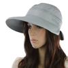 Женский Солнцезащитный Козырек Складной Шляпа от Солнца с Широкими Полями Пляжная Шляпа Уличная Кепка EMA