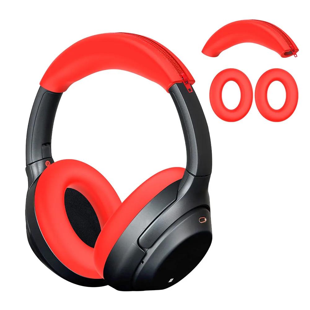 Silicone Ear Pads Cushion Cover Soft Earpads Headbeam Sleeve Headphone Case for Sony ULT WEAR WH-ULT900N/WH-1000XM3/XM4