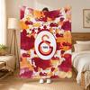 Плед-бросок Galatasaray Sk Fashion 240 г, Фланелевое одеяло, Подходит для диванов, кроватей, офисов, Изысканный подарок
