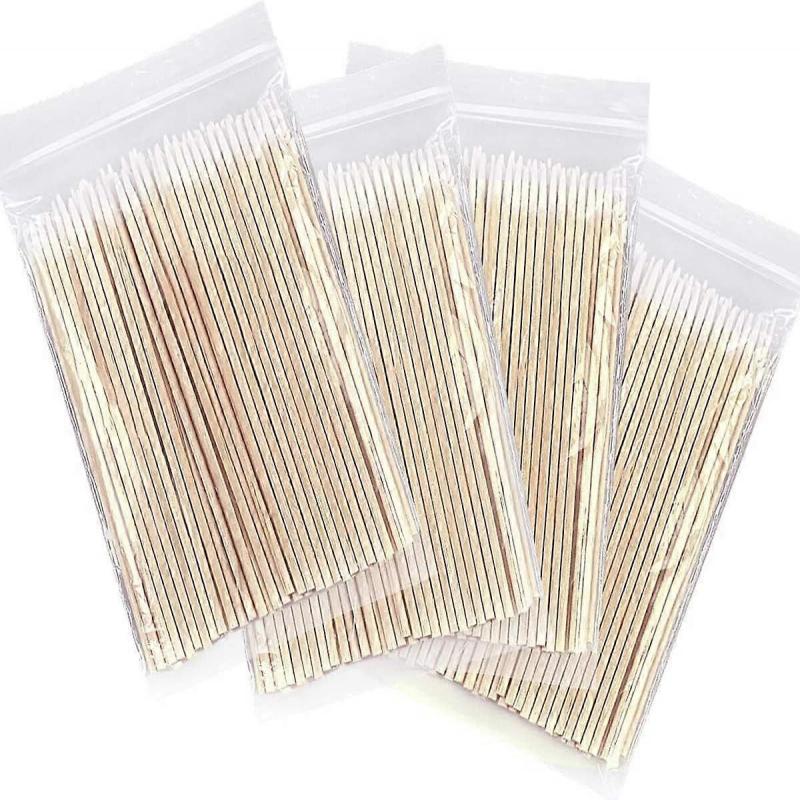 shine 1000 Count Microblading Cotton Swab, Cotton Swabs Pointed Tip, Cotton Swabs Wood Sticks, Cotton Tipped Applicator, Tattoo Permanent Supplies, Ma