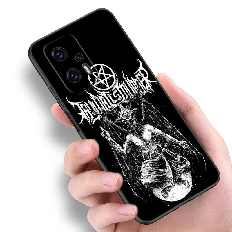 Demonic Satanic Scary Skull Phone Case For Xiaomi POCO F2 F3 M2 M3 M4 X3 X4 Pro NFC F4 GT 5G F1 X2 C3 C31 C40 M5S Black Cover
