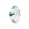 Lacoste Часы серии Neocroc Кварцевый механизм Силиконовый ремешок 38 мм Белый циферблат Мужские часы 2001347