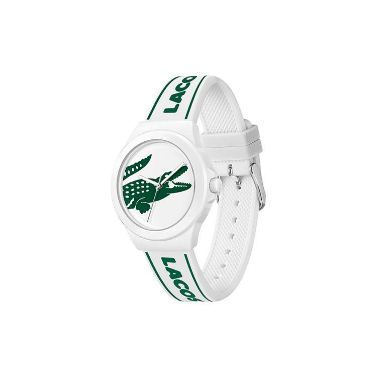 Lacoste Часы серии Neocroc Кварцевый механизм Силиконовый ремешок 38 мм Белый циферблат Мужские часы 2001347