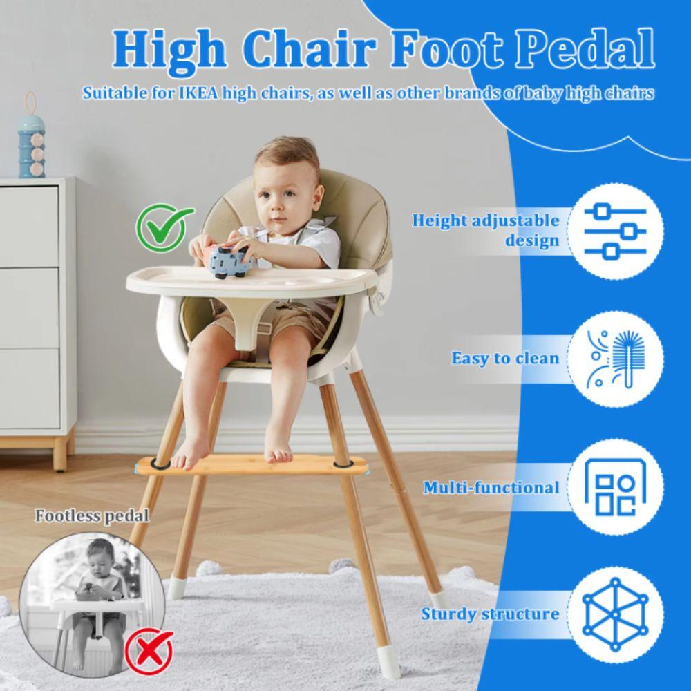 Adjustable Baby Highchairs Pedal Stable Design Highchair Accessory Nursery Furniture