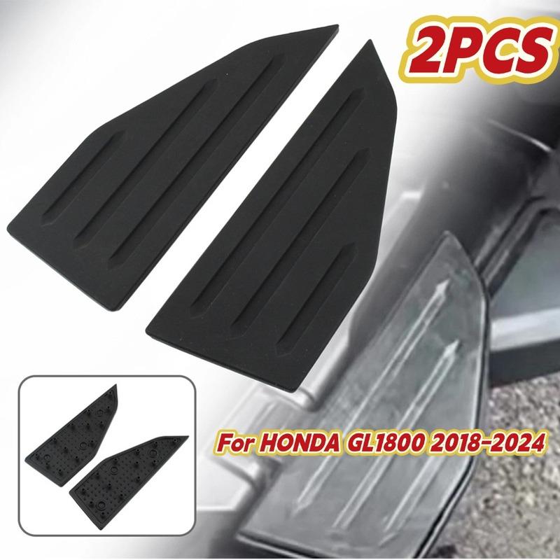 2pcs Motorcycle Rear Passenger Foot Pedals Rubber Pad For HONDA GL1800 2018-2024 Motorcycle Rear Wide Foot Rest Floorboards