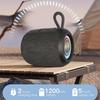 Portable Speaker Wireless Bluetooth Speaker FM Radio LED Light Ring Subwoofer Stereo Surround Outdoor Loudspeaker Support TF Card Play