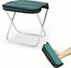 LIUSHUYAN Folding Thick Outdoor Instant Storage In 1 Camping Folding for Sports Mountain Convenient To Camping Mini Green Chair, Aluminum,