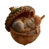 2D Forest Animal Acorn Ornaments Cozy Pine Cone Animal Christmas Ornaments Woodland Creature Acrylic Hanging Decoration for Home Party Decor