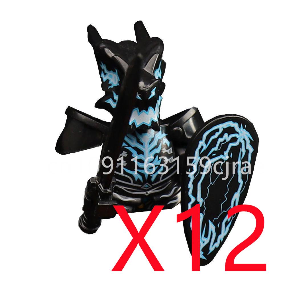 Совместимые MOC Средневековые Строительные Блоки Персонажи Солдаты Рыцари Драконов Черный Лев Орел Игрушка Подарок Кирпичики Фермер Солдат X048