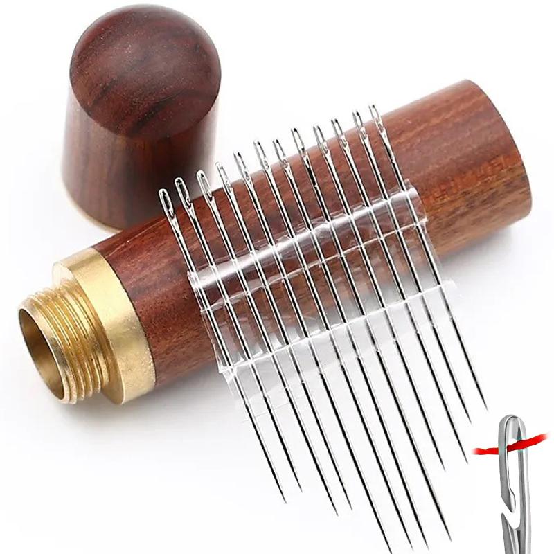 30Pcs Side Hole Blind Sewing Needles Stainless Steel Elderly Self Threading Needle Household DIY Jewelry Beading Sewing Tool