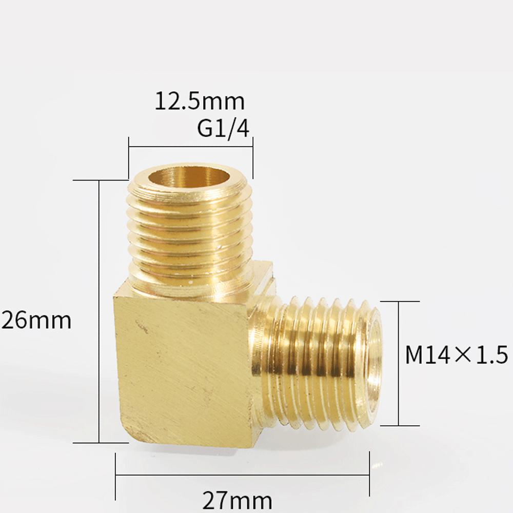 M12 M14 M16 M18 Метрический 1/8" 1/4" 3/8" 1/2" BSP Наружный Угольник 90 градусов Латунный Фитинг Трубопроводный Соединитель Муфта Вода Газ Масло