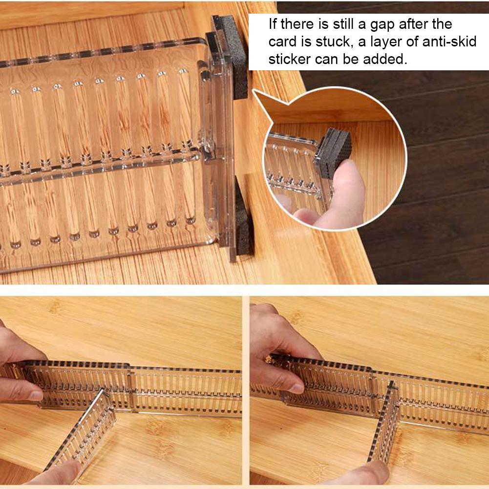 Прочный органайзер для хранения ящиков шкафа, регулируемый органайзер