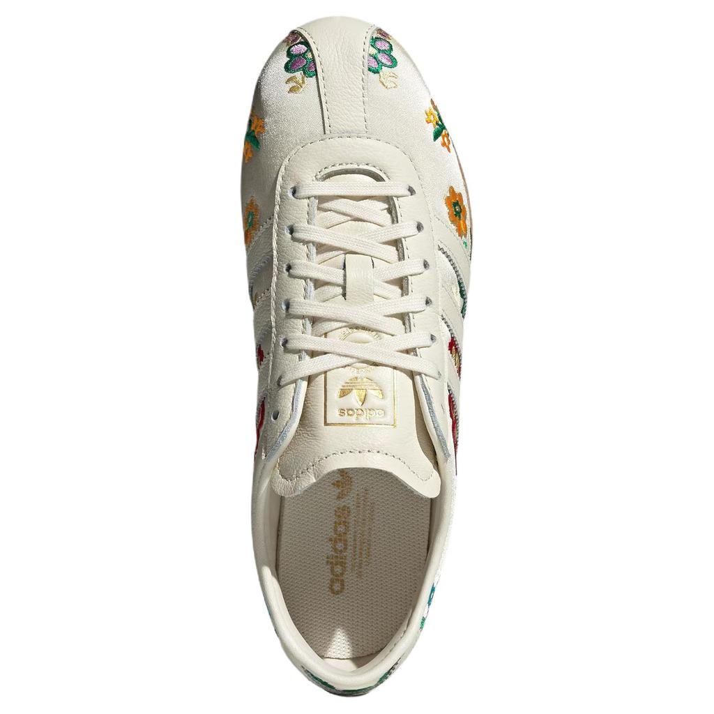 Adidas Пакет вышивки «Токио» - Кроссовки женские кремово-белые с золотистым металликом и резиновой подошвой JQ1687