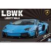 Aoshima Bunka Kyozai (AOSHIMA) 1/24 Liberty Walk Series No. 17 LB Works Lamborghini Aventador Ver. 1 Plastic Model Kit, Sky Blue