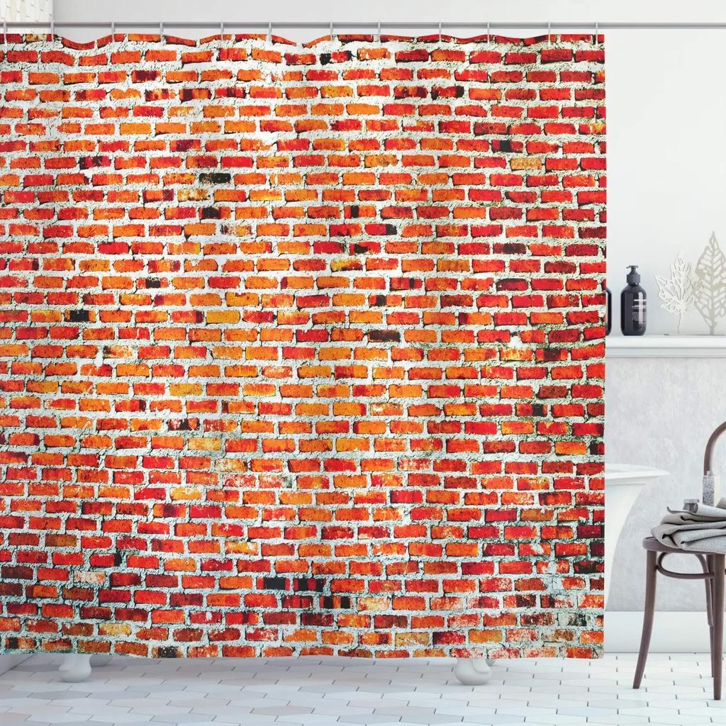 Secret Passage To Magic School Shower Curtain Brick Wall Bathroom Decoration Polyester Waterproof Fabric Bathroom Curtains Sets