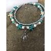 Beach Anklet Ankle Bracelet Turtle Anklet Starfish Anklet Nautical Anklet  Beaded Anklet (Color: Silver)