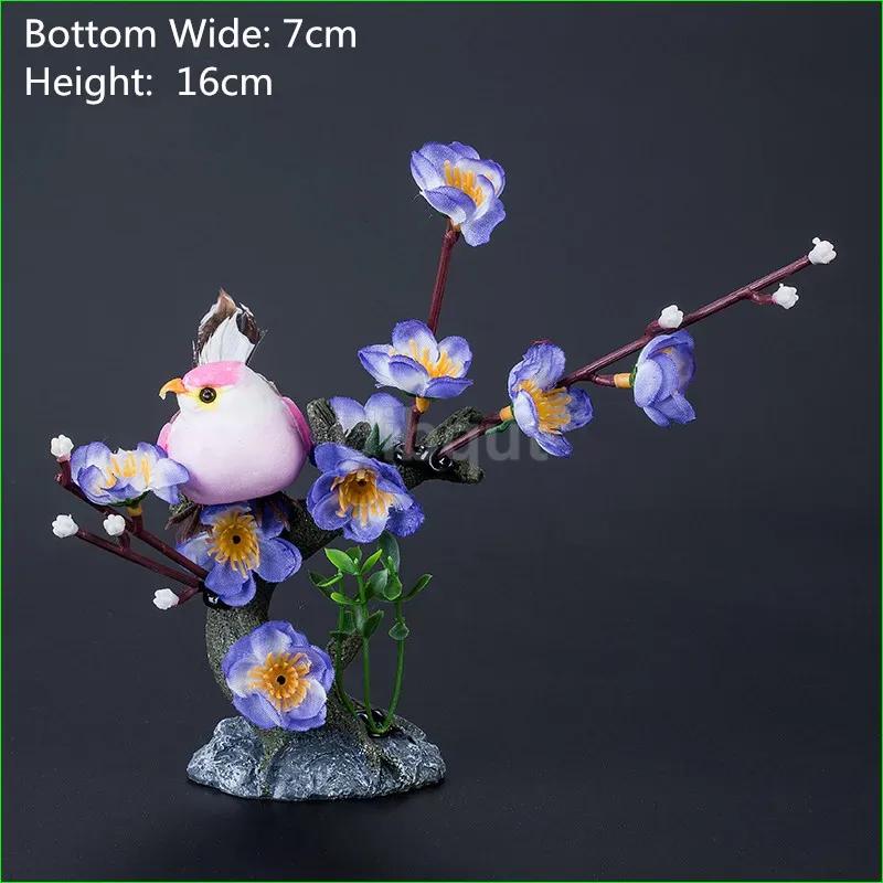 restaurant plate tray dish decorate Plum Peach blossom flower tree seafood sushi decoration ornamental artificial chef tools
