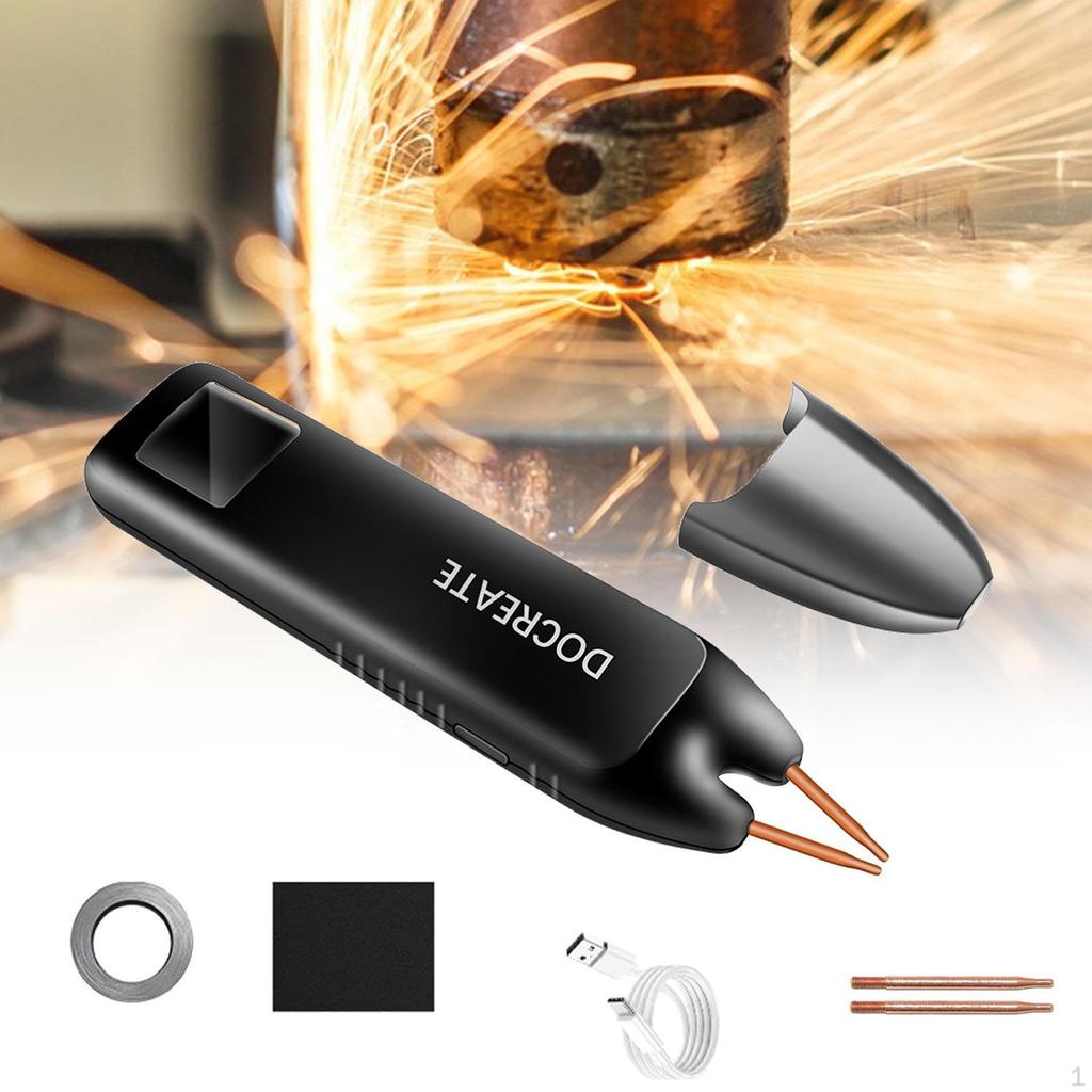 Portable DIY Handheld Spot Welder Adjustable Rechargeable for Phone Battery