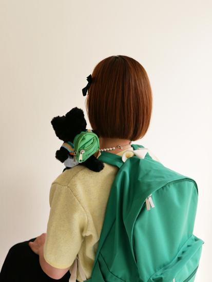 Выберите 1 из 2 изготовленных на заказ рюкзаков с кошачьими брелоками Кодзимоджи — популярная фраза в Корее.