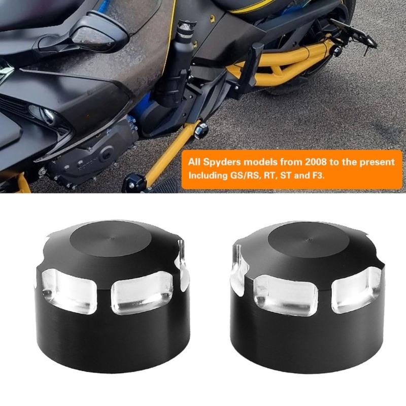 2pcs Aluminum Alloy Nut Cover with Wrench for 2008-Up Rear Axles Nut Cover Caps Replacement Accessories
