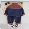 Boys' Denim Suit for Spring and Autumn Children's Baby Three Piece Set for Spring and Autumn