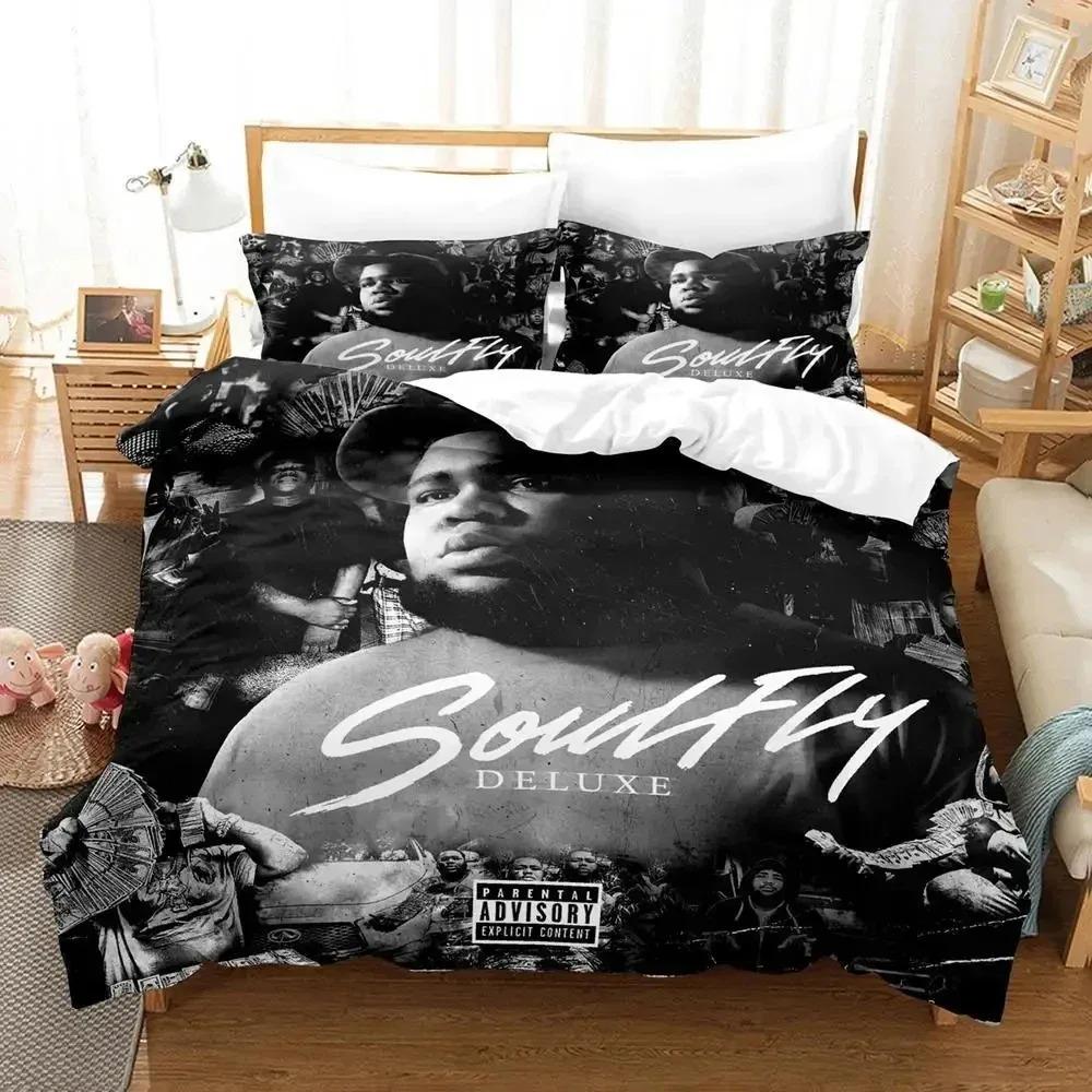 3D Print Rapper Rod Wave Bedding Collection Duvet Cover Bed Collection Quilt Cover Pillowcase Comforter King Queen Size Boys Adult Bedding Collection