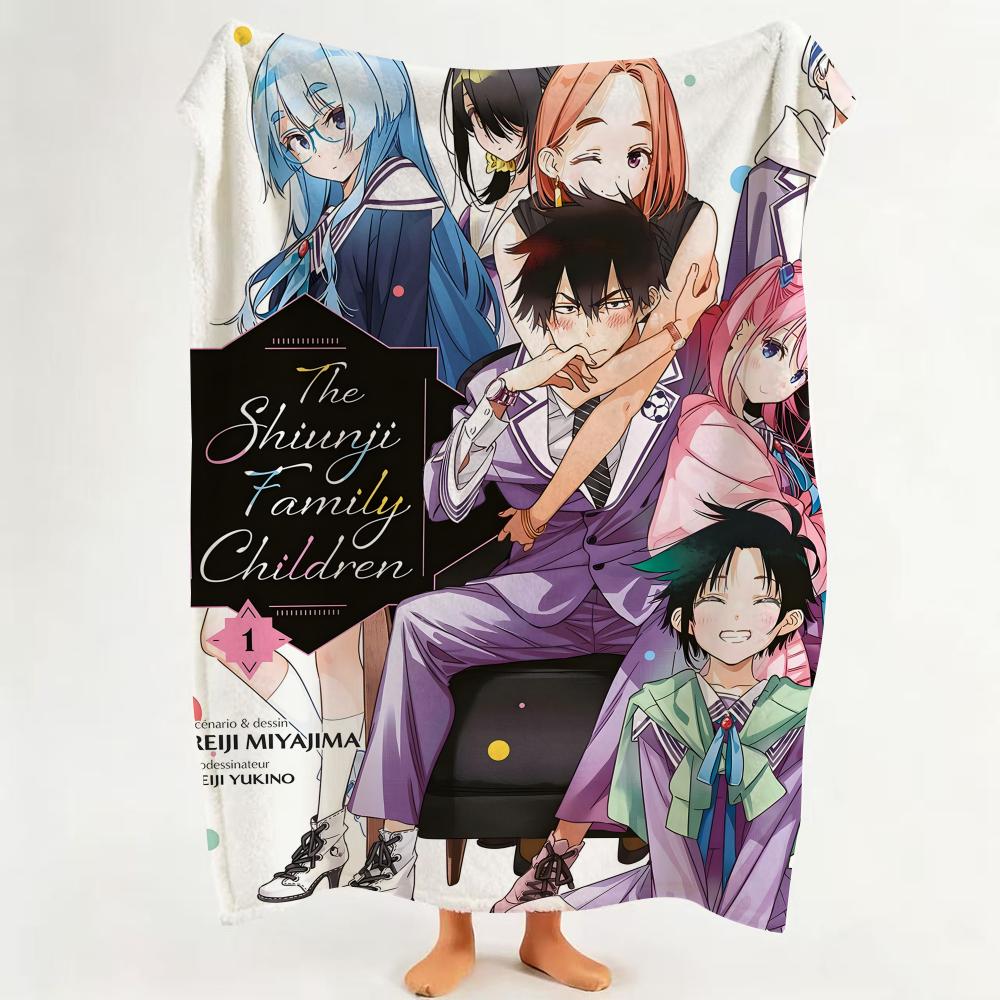Anime The S Shiunji F Family C Children Flannel Blanket Suitable for Sofa Living Room Bedroom