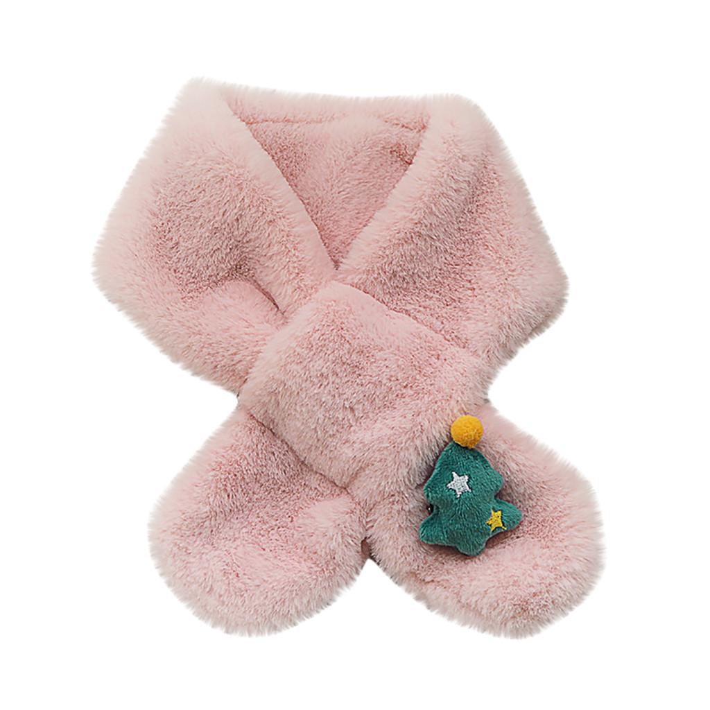 Рождественская серия Имитация детского нагрудника Зимний теплый шарф