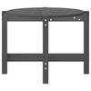 Vidaxl Stolik Kawowy, Szary, 118X63X45 Cm, Lite Drewno Sosnowe