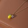 Sweet Dangle Earrings Acrylic Fruit Hooks Earring Gift Lemon Shaped Necklace  Casual Wear