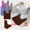 Bathroom Carpet Toilet Cushion Cover Microfiber Absorbent Non-Slip Mat