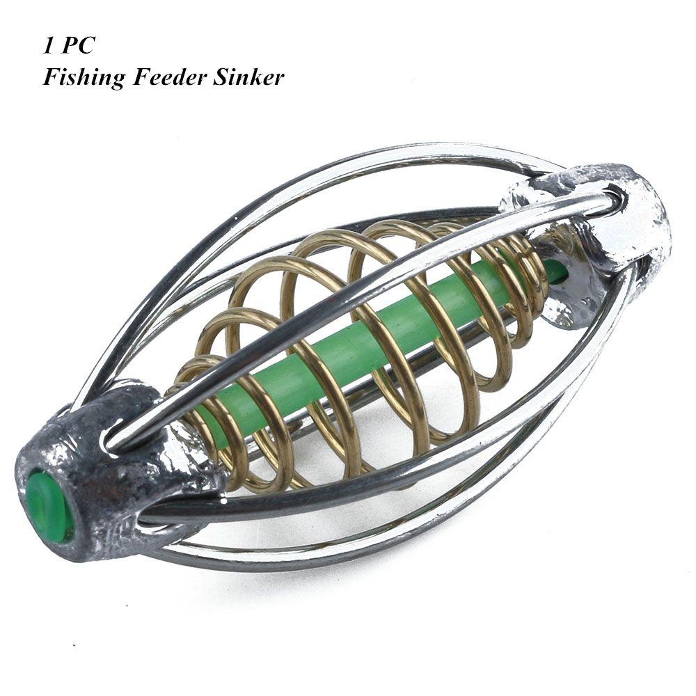 Аксессуары Вертлюг Пружина Свинцовая Корзина для Приманки Корзина для Рыболовства Грузило Клетка Для Приманки Рыболовство Метатель