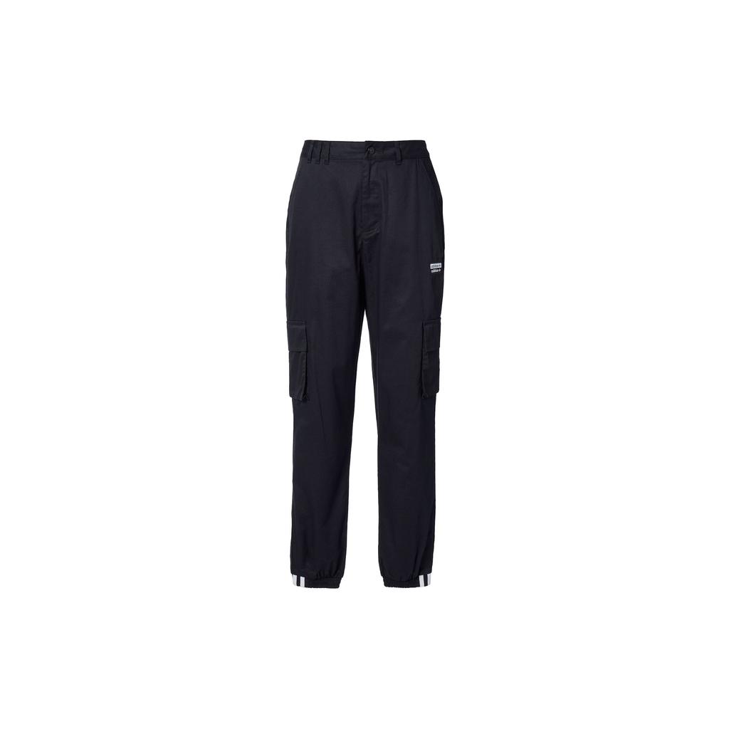 adidas Оригинальные брюки-карго Винтажный стиль Рабочая одежда Многокарманные Спортивные брюки Женские брюки Черный GD3071