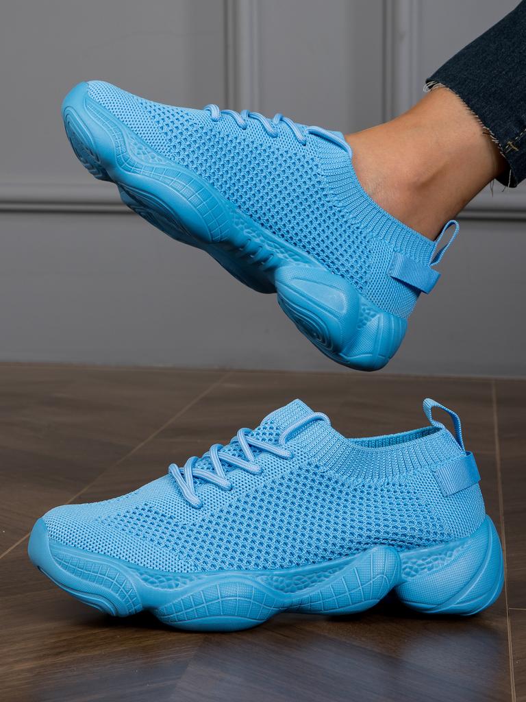 Women'S Summer Leisure Sports Platform Soft Sole Lightweight Vulcanized Shoes Breathable Leisure Mesh Running Shoes