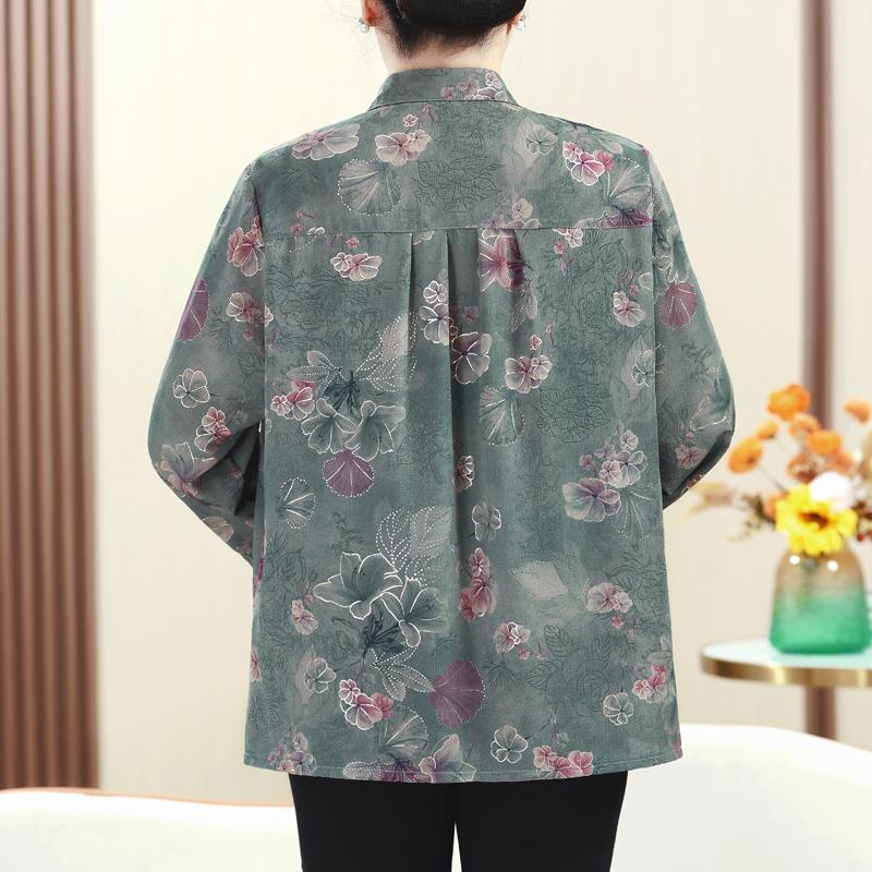 Элегантные рубашки оверсайз для женщин, топ с длинными рукавами, свободные женские блузки больших размеров, винтажная женская одежда среднего возраста