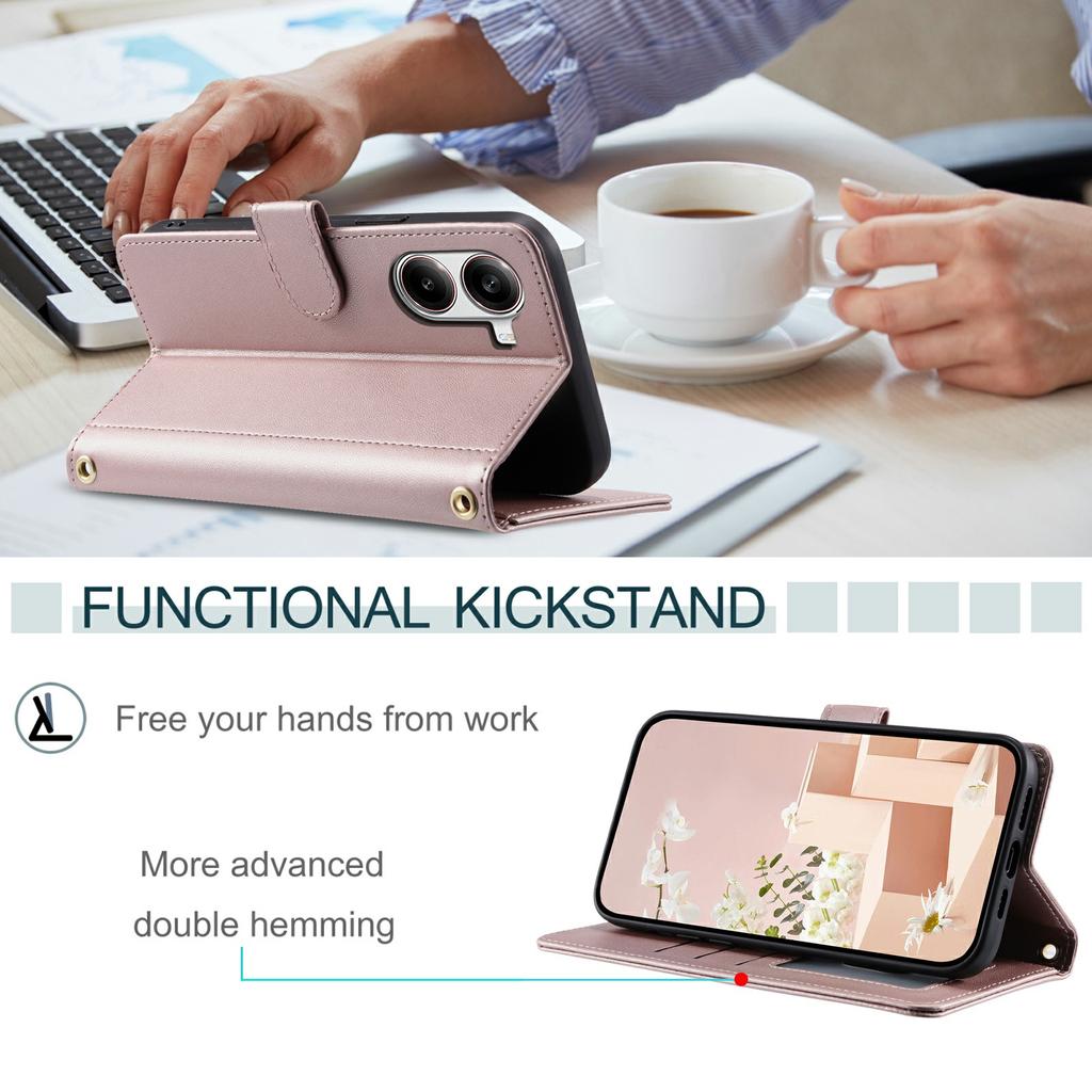 Для Xiaomi Poco X7 Pro 5G/Redmi Turbo 4 5G Чехол-кошелек Ромбовидная сетка PU кожа Чехол для телефона