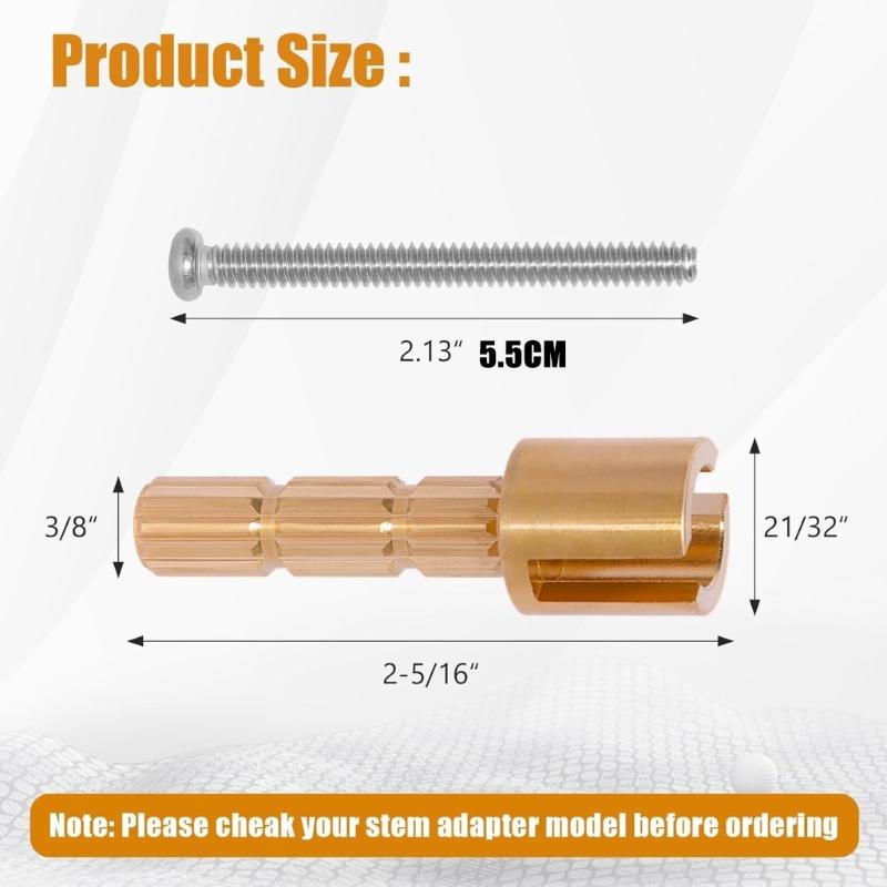 Универсальные клапаны Адаптер удлинителя штока Прочный металлический удлинитель ручки душа 970~0770 Замена для использования с устройствами