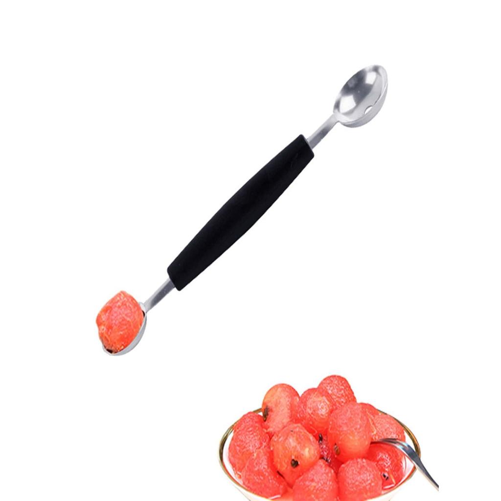 2 In 1 Multi Function Carving Knife Fruit Watermelon Melon DIY Ice Cream Big Ball Digging Scoop Stainless Steel Kitchen Tools