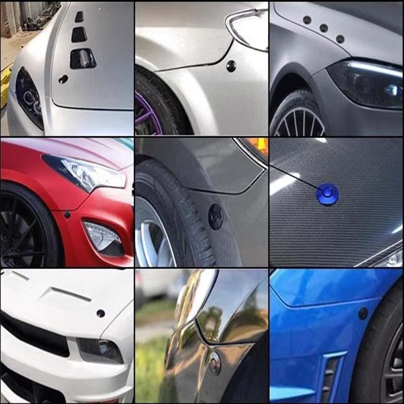 4Pcs 25/30/32mm Car Push Button Bonnet Hood Pin Quick Release Latch Lock Clip Kit Aluminum Engine Exterior Parts Universal
