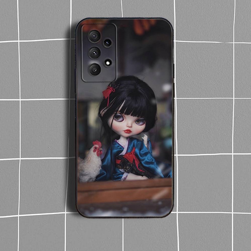 Fashion d-doll B-Blythe Phone Case For Samsung Galaxy A 91,80,73,72,71,53,52,51,22,5G Shockproof Soft Black Cover